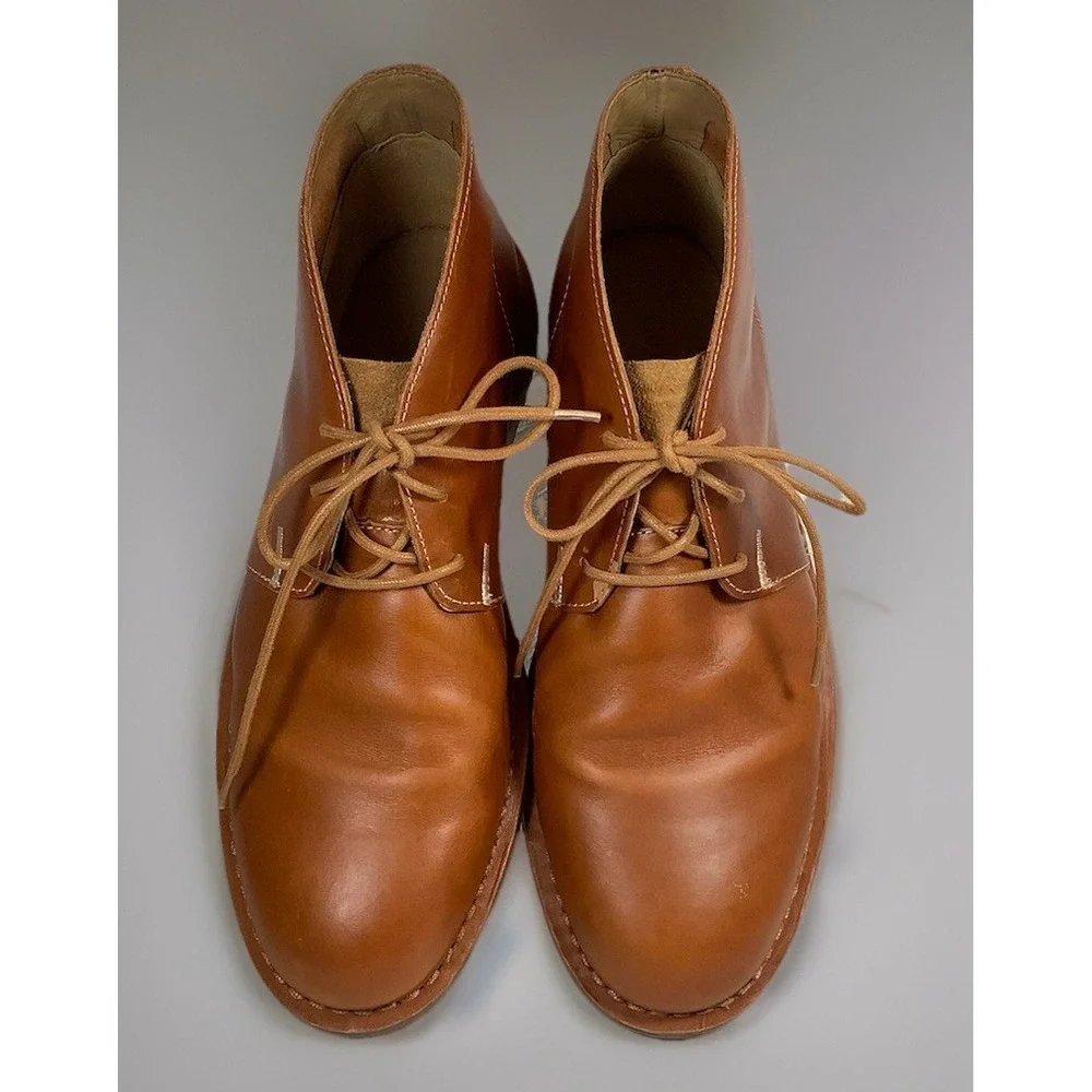 Cole Haan Glenn Leather Chukka Ankle‎ Boot Mens Sz 10 1/2 M Buckskin Brown